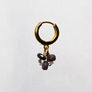 Steel Sapphire Earrings