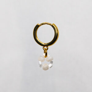 White Moonstone Earrings