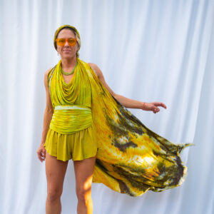 Chartreuse Halter Scarf